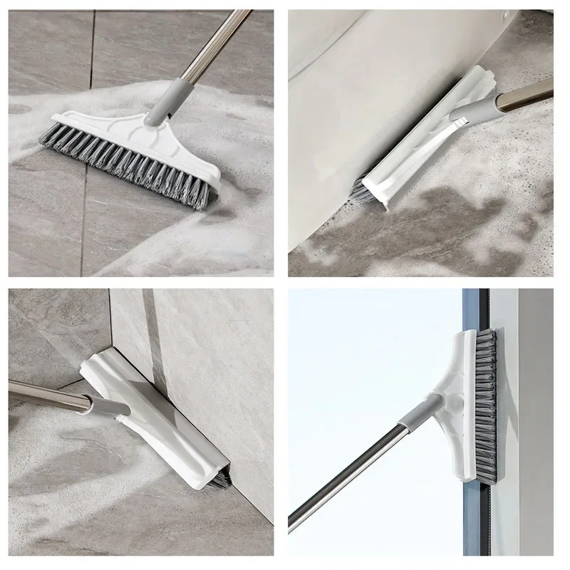 Crevice floor brush Bathroom floor brush Floor washing Tile long-handle wall washing Hard-bristled toilet cleaning brush