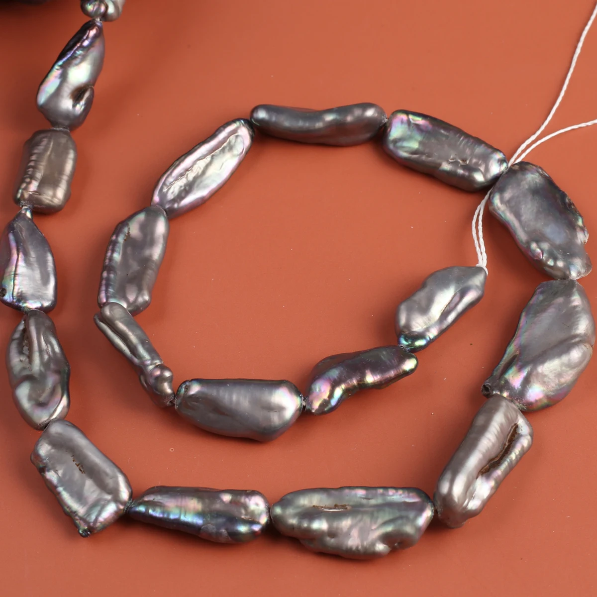 Natural Pearl Black Pipa Bead Delicate Shape Elegant Appearance for DIY Jewelry Making Handmade Bracelet Necklace Length 36cm