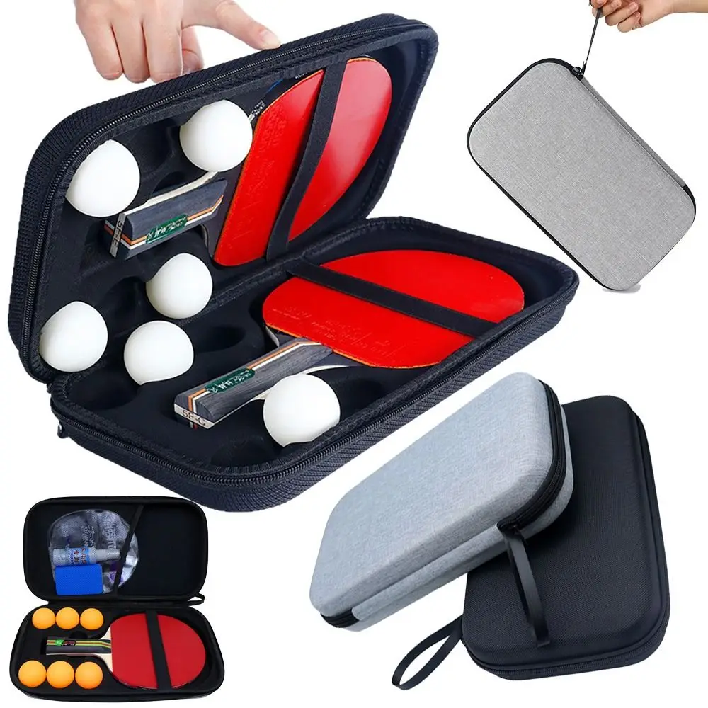 

EVA Ping Pong Paddle Case Hard Shell Shockproof Hard Shell Storage Bag Anti-drop Wear-resistant Sport Bag Table Tennis Racket