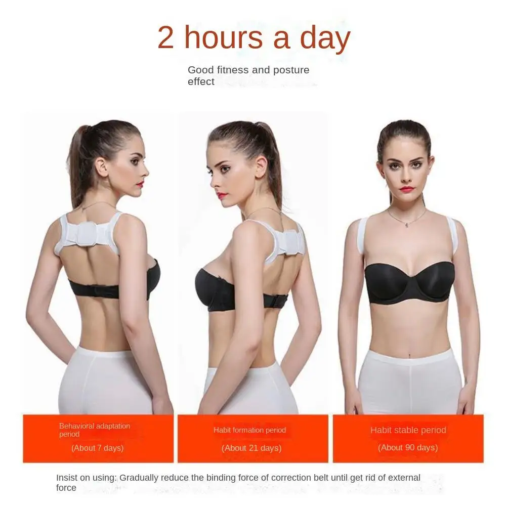 Adjustable Posture Corrector Belt Elastic Portable Back Posture Corrector Decompression Ergonomics Back Corrector Home Office