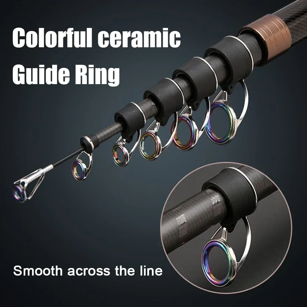 2.1-4.5M Telescopic Fishing Rod Carbon Spinning Fishing Pole Boat Saltwater Freshwater Beach Rock Surfcasting Baitcasting Rod