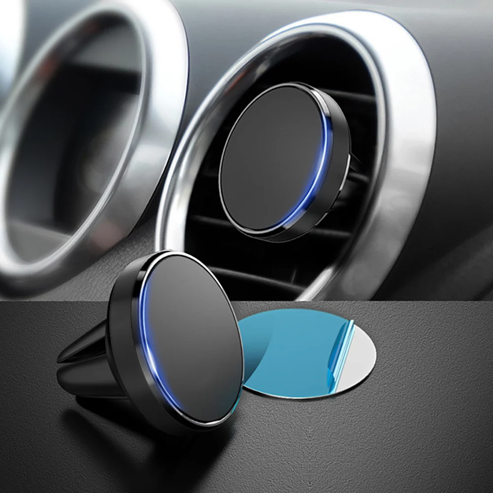 Universal Mobile Phone Air Vent Mount Holder In Car Smartphone Stand Magnet Magnetic For iPhone Samsung
