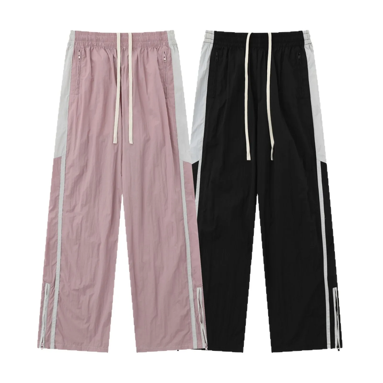 OR FL Coolness Quick to Dry Paratrooper Pants American Neutral Stripes Color Clashing Pull Rope Outdoor Mountaineering Pants Y2k