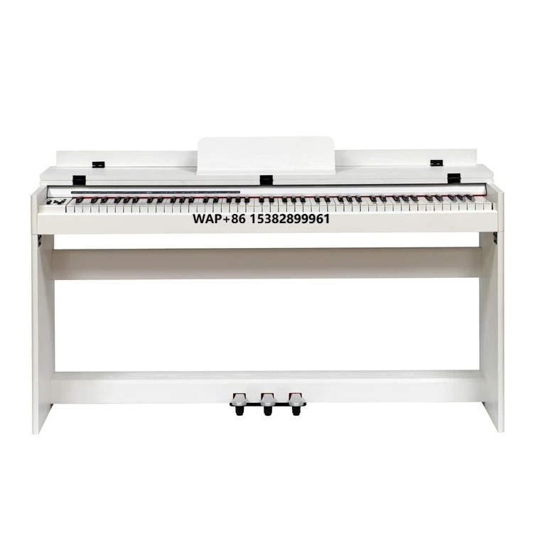 

HUASHENG 88 Keys Digital Piano 3 Pedal 128 Polyphony Black White Piano Music Keyboard Instruments for Professional Beginner