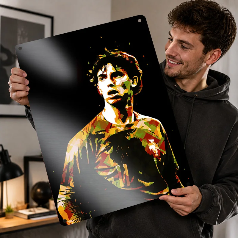Joao Felix Textured Posters Personalized Aluminum Metal Sign Stadium Hero Tribute Wall Art For Bedroom Study And Matchday Fans