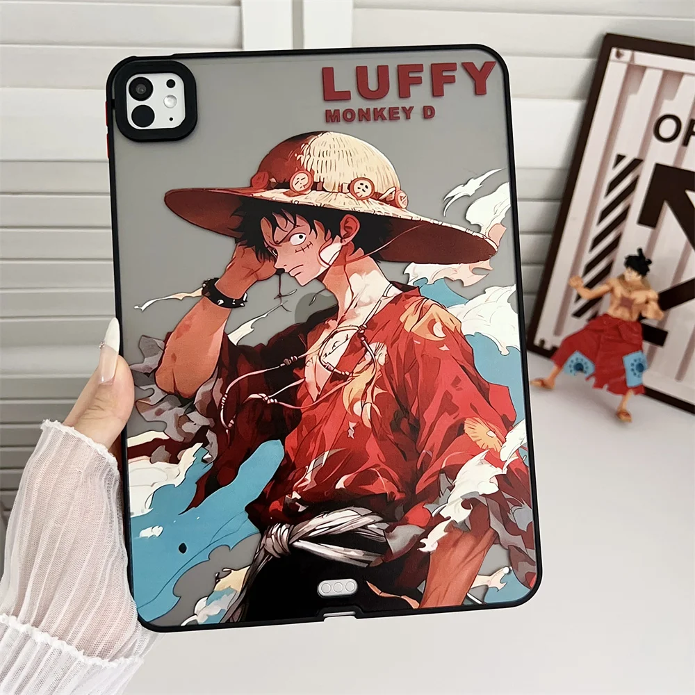 Cartoon Anime One Piece For iPad Air 2/3/4/5 Pro 12.9 Pro 11 Mini 6 Cases Accessories For iPad 5/6/7/8/9/10th Generation Cover