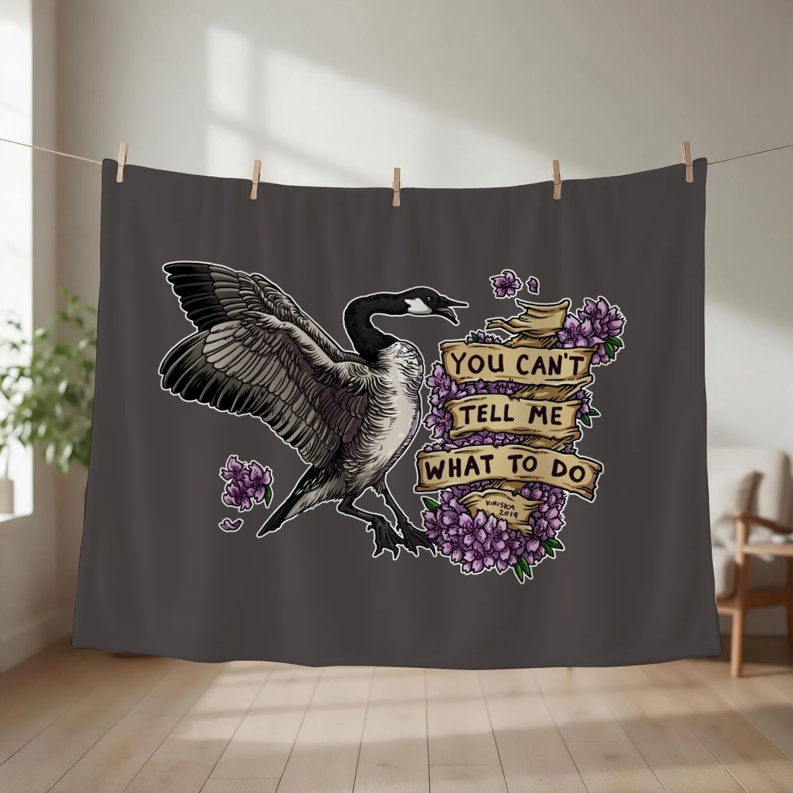 You Can't Tell Me What To Do Throw Blanket couch cozy soft plush fuzzy picnic outdoor blanket