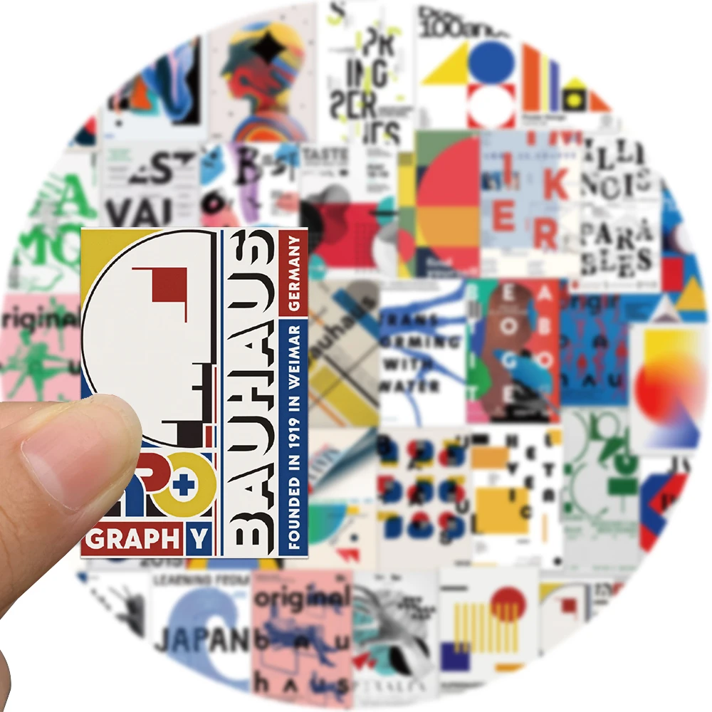 10/20/40pcs Bauhaus Abstract Art Graffiti Stickers Painting Decals DIY Skateboard Laptop Phone Notebook Car Wall Decoration Toys