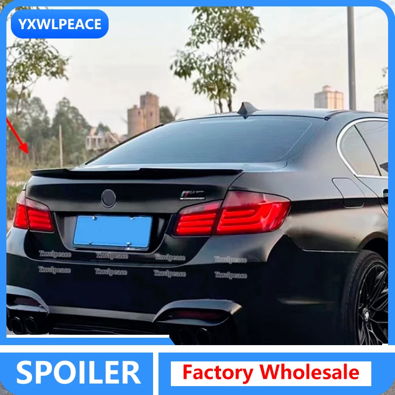 

M4 Style Carbon Fiber/ABS Glossy Black Rear Trunk Lip Spoiler Wing For BMW F10 5 series 520i 525i 528i 535i 550i 2010-2017