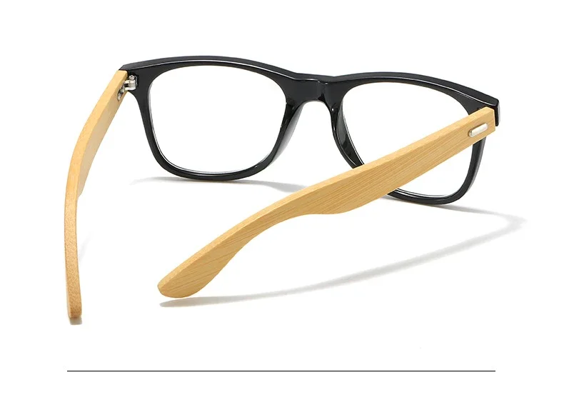 Benutzerdefinierte Myopie-Brille mit Rezept -0,5 bis -8,0 Damen Herren Mode-Bambus-Brillenbrille Blaulichtblockierende oder photochrome Gläser F604 – Detail 13