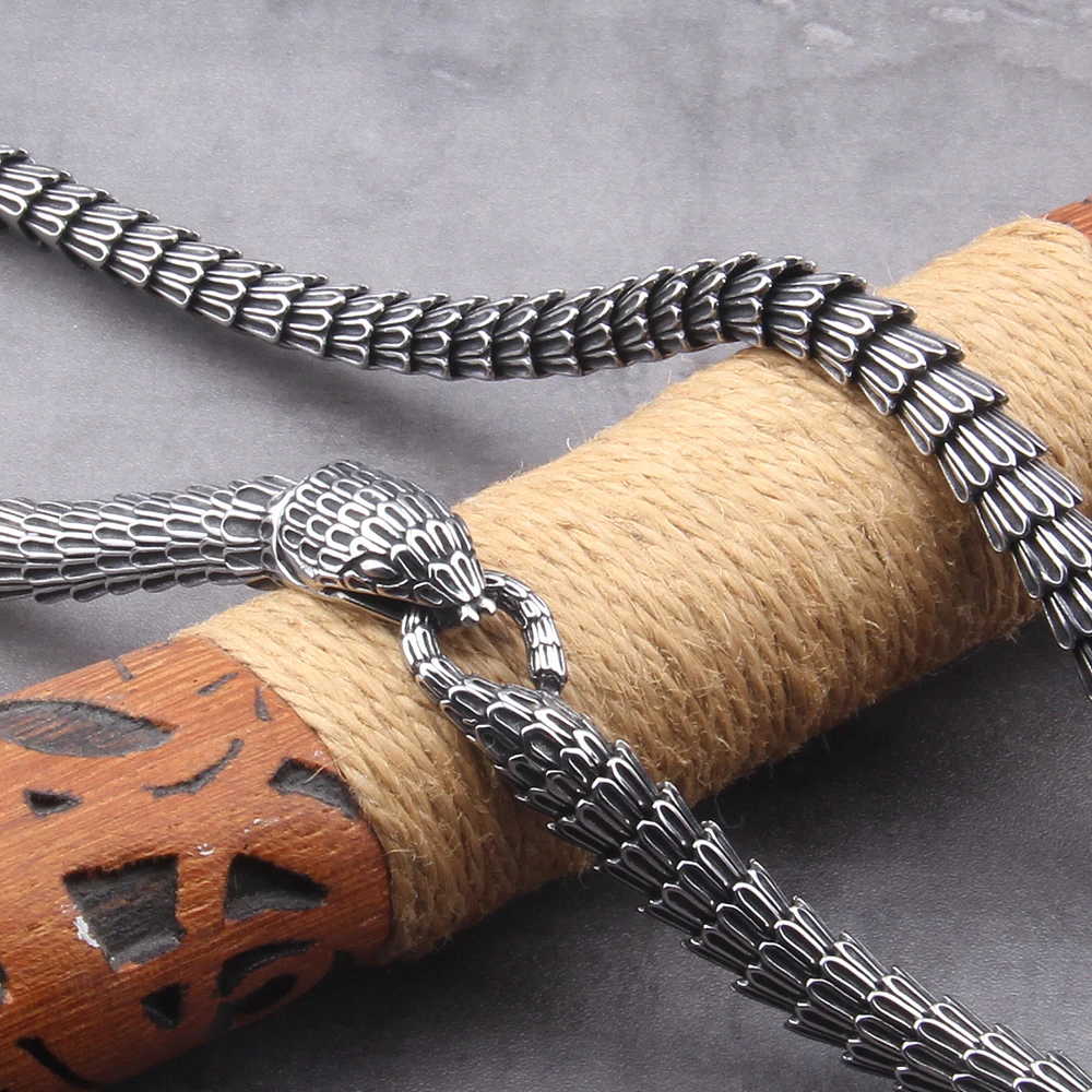 Viking Ouroboros สร้อยคอพังค์ว - Street Fashion Culture บทวิจารณ์และราคา