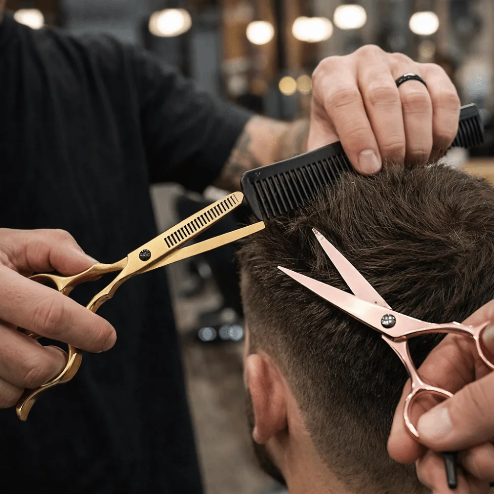 

Set 6 Inch Haircutting Kit Cutting Tool Styling Tool Hair Clippers Thinning Tool Vibrant colors Haircut Shears Professional Use