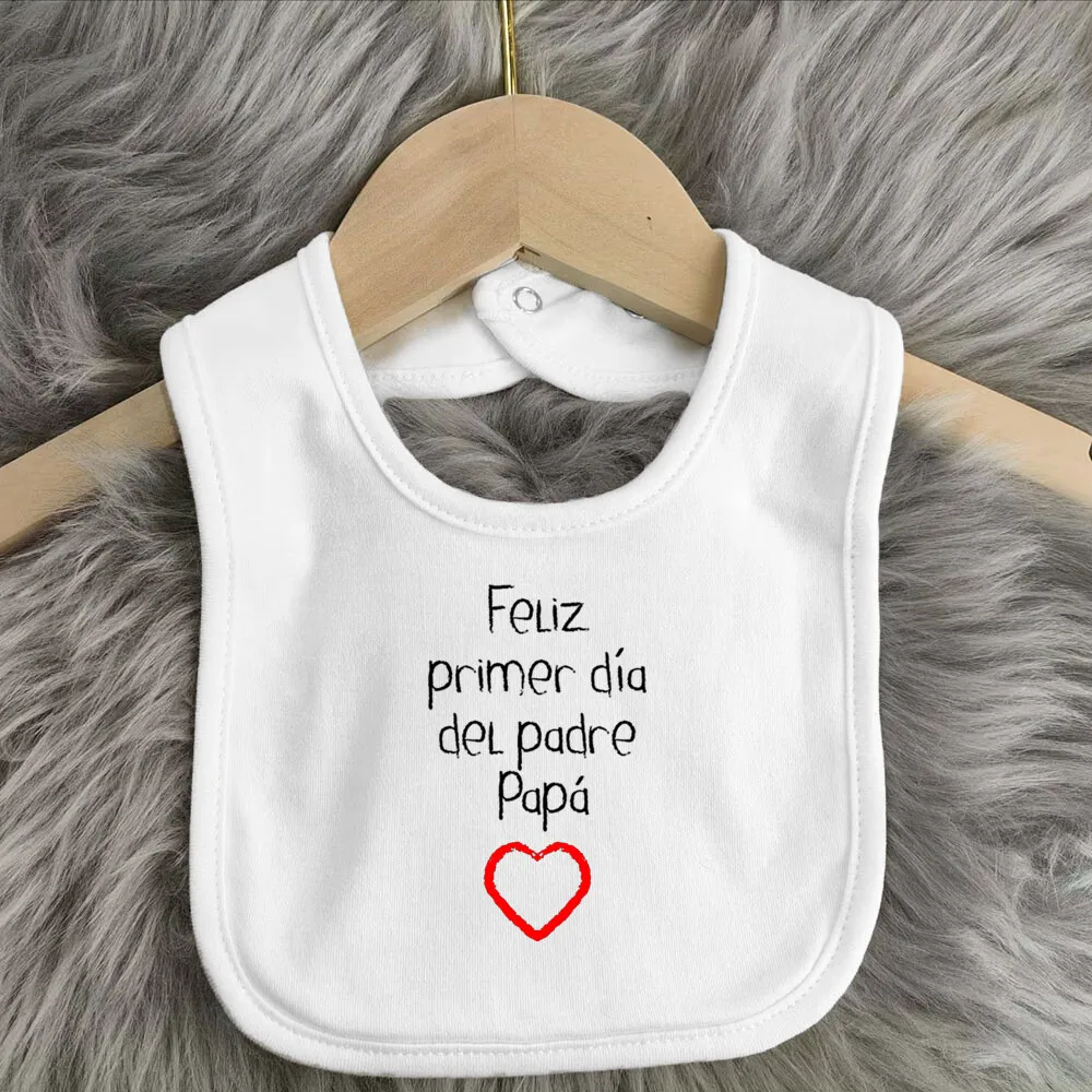 

Father's Day Baby Bibs Happy Father's Day Print Infant Bib Newbron Shower Gift Boys Girls Burp Cloths Toddler Bibs Baby Stuff