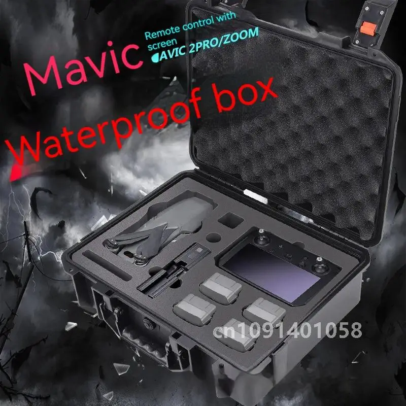 For DJI Mavic 2 Waterproof Storage Case For DJI Mavic 2 Pro /Mavic 2 Zoom Remote Control with Screen Accessory Storage Box