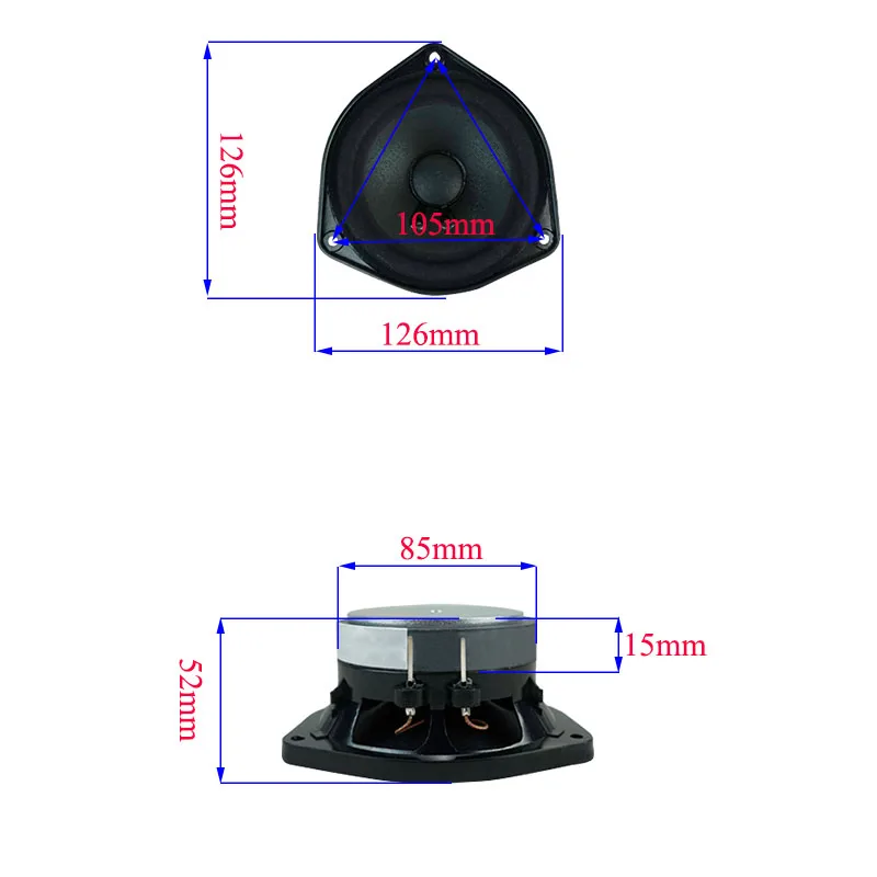 4Ohm 50 واط كامل المدى المتكلم ل Bose 4.5 بوصة مكبر الصوت Midrange مكبر الصوت مكبر الصوت للمسرح المنزلي لتقوم بها بنفسك أجزاء 2 قطعة