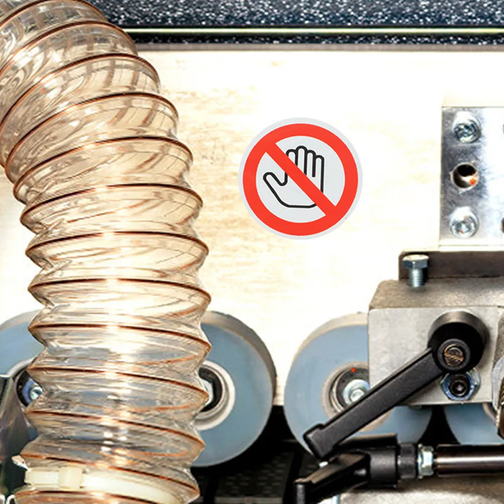 

6Pcs Do Not Touch Safety Warning Stickers Vinyl Adhesive Labels for Machines Industrial Workshop Doors Sign Sticker