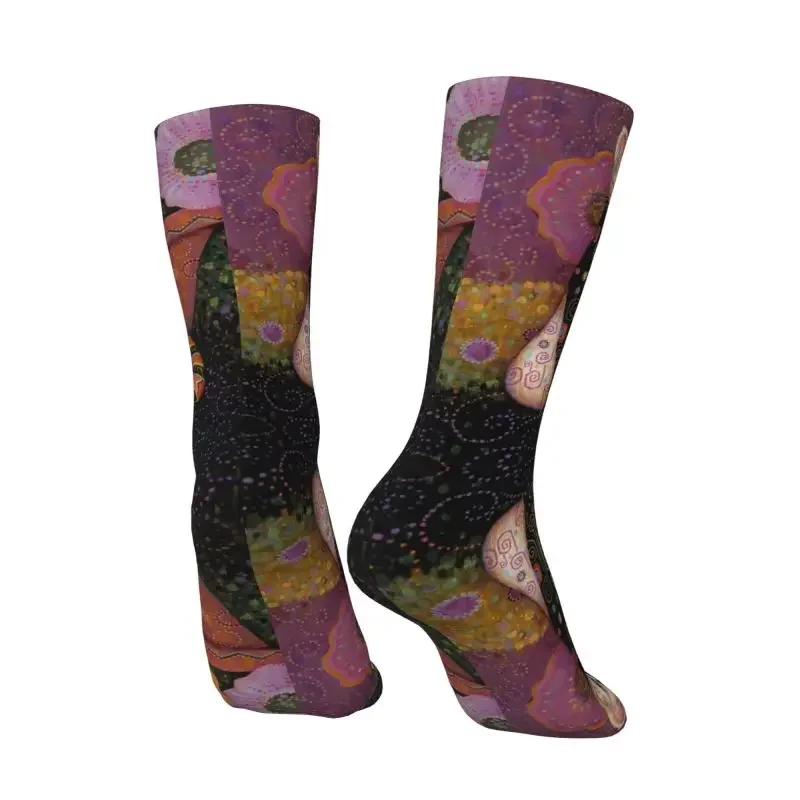 Gustav Klimt Cat Painting Dress Sock uomo donna uomo traspirante caldo moda Vintage Crew Socks