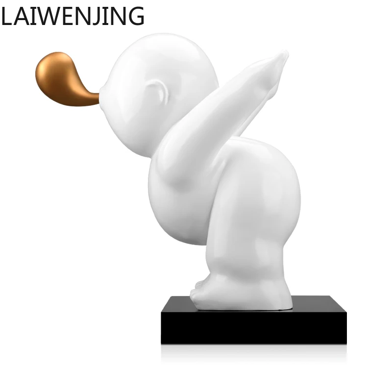 MJY Creative Ornament Living Room Abstract Character Book Installation Art Cartoon Sculpture