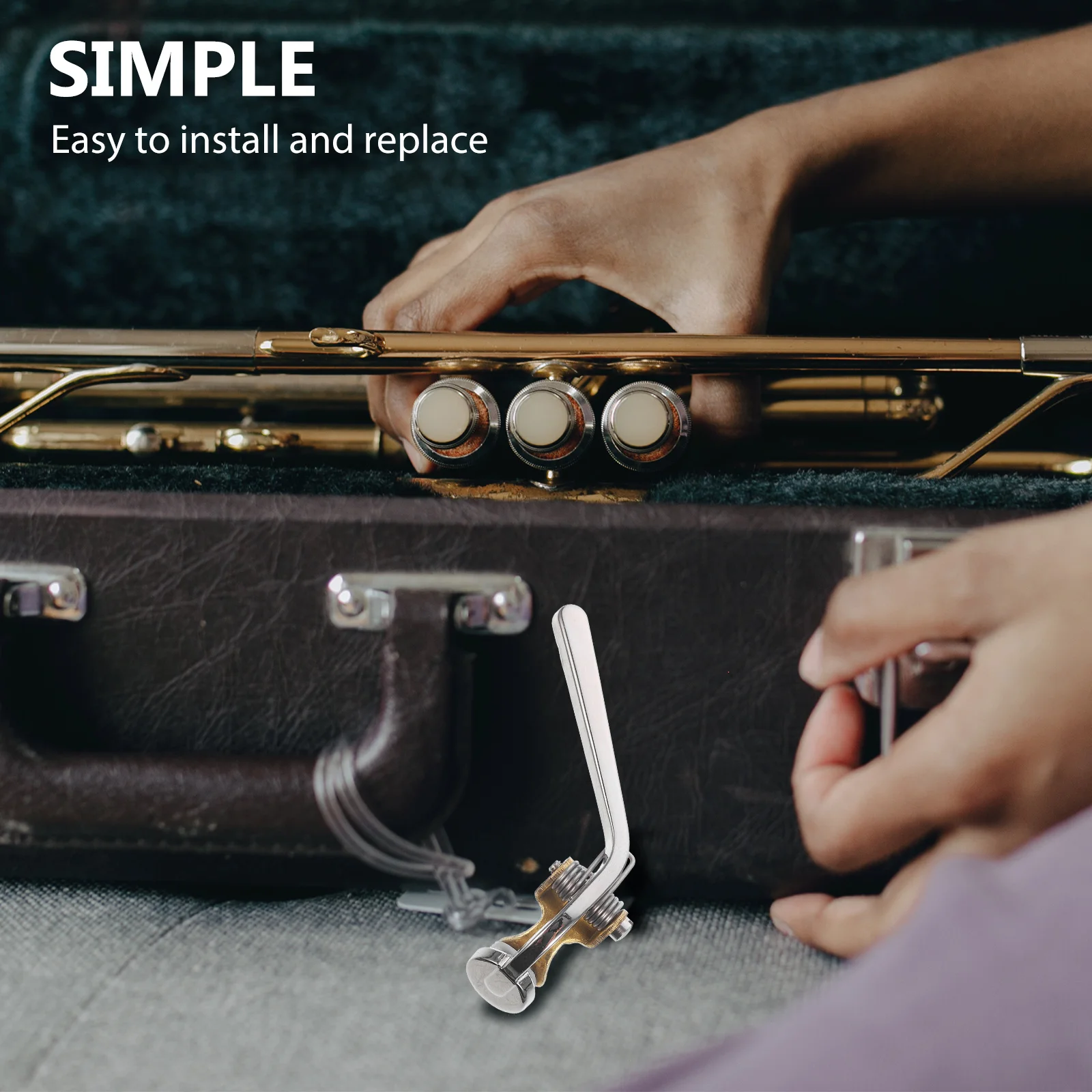 

1Pcs High-Quality Trombone Watergate Key Bond Silver Cork Pad Accessory Durable Easy Install Trombone Draining Bond