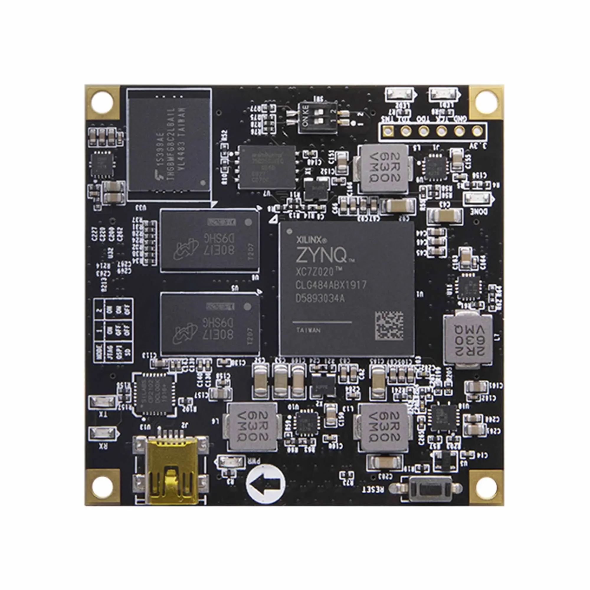 ALINX SoMs AC7021B: XILINX Zynq-7000 SoC XC7Z020 ZYNQ ARM 7020 FPGA Placa de desarrollo 8G eMMC System on Module