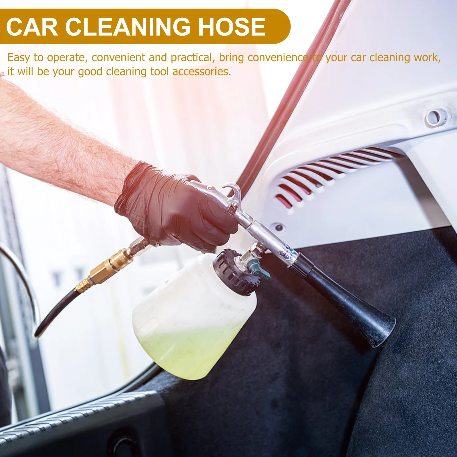 

1Pcs Rotatable Air Blower Hose Professional Pneumatic Cleaner Flexible Durable Easy Connect Car Cleaning Air Blowing Hose