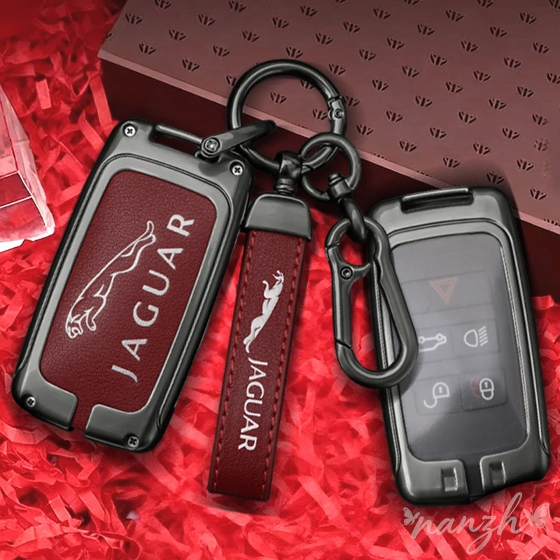 

Leather Car Key Case Protection Cove Accessory For Land Rover Range Rover Sport Evoque Freelander For Jaguar XF XJ XE XJL XF