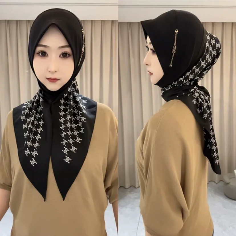 Picture 6: Triangle Scarves New Muslim Head Cover Girls Hijab Ready
