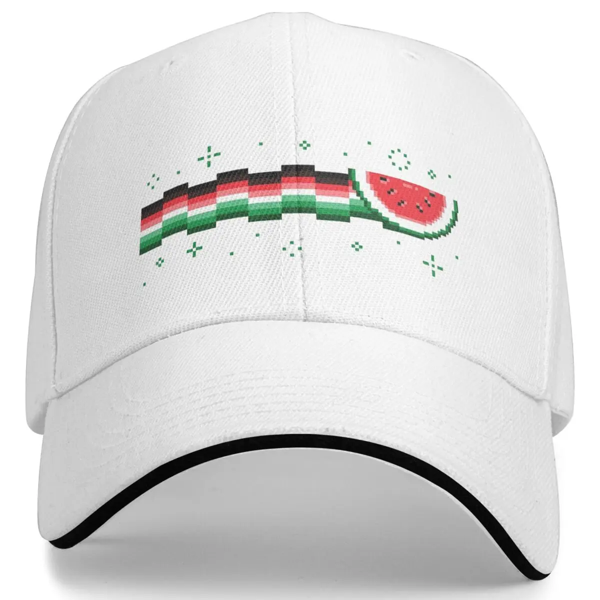 This Is Not A Watermelon Accessories Baseball Cap Magritte Watermelon Pattern Dad Hat Unique Formal Headwear Adjustable Snapback