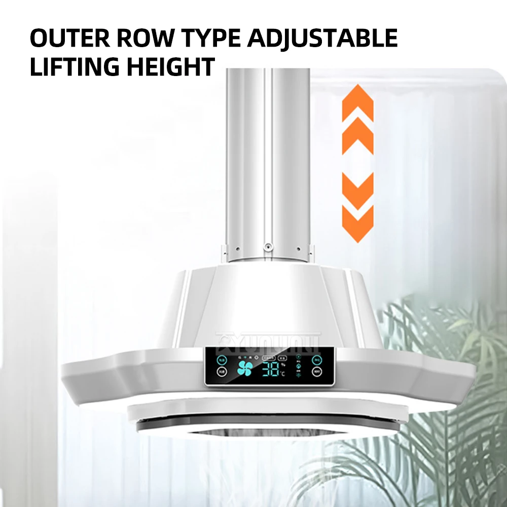 Intelligent Air Purifier with Pipe Exhaust Smoke Machine, Lifting Pendant Light, Exhaust Smoke Lamp