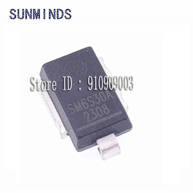 10 PCS SM6S30A TVS Transient voltage suppression stabilivolt Diode DO-218AB Componente eletronico automotivo Diodes