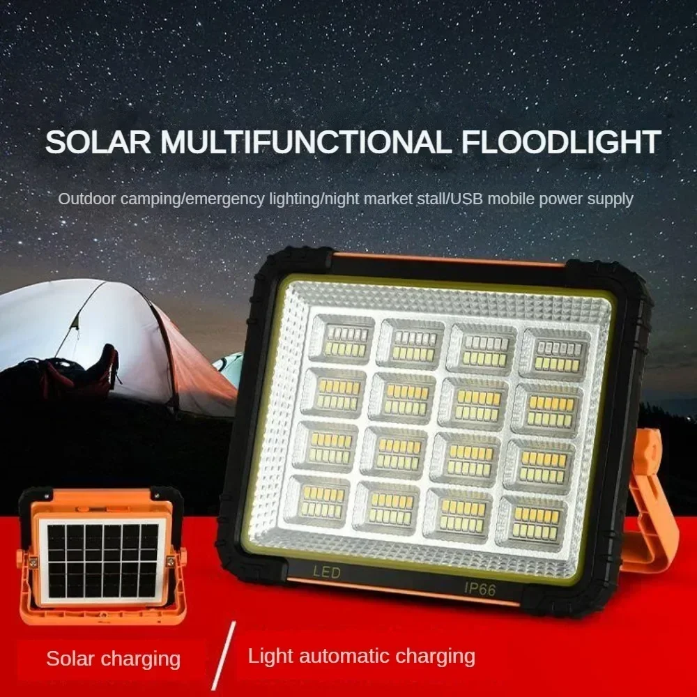 Hot sales Solar Portable Lanterns Household Floodlight Courtyard Outdoor Emergency Charging Multifunctional Waterproof