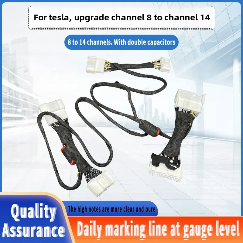 

Для кабеля активации звука Tesla, жгут проводов автомобиля, модель 3, модифицированный звуковой сигнал, кабель обновления от 8 до 14