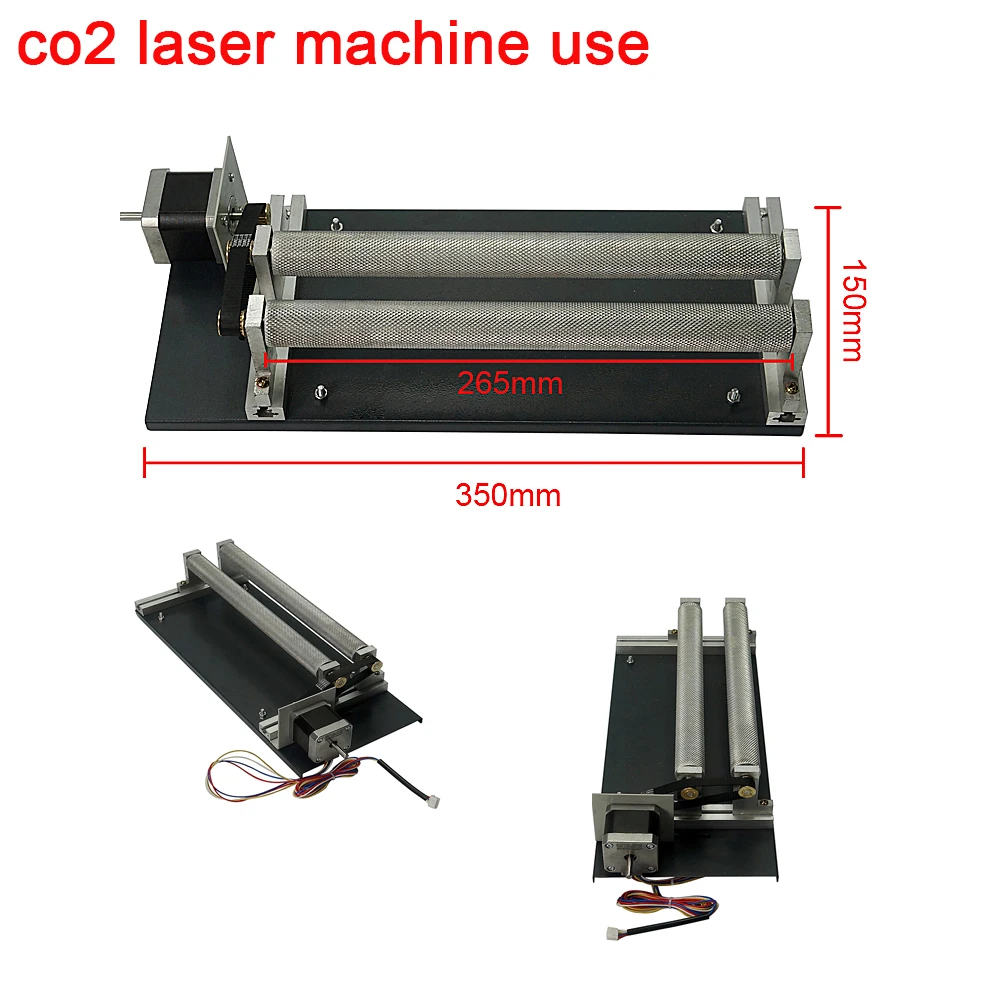 

Laser Engraving Machine Rolling 4th Axis Rotary Axis Rotary Jig Cylinder for CO2 Fiber Laser Engraver Marking Machine