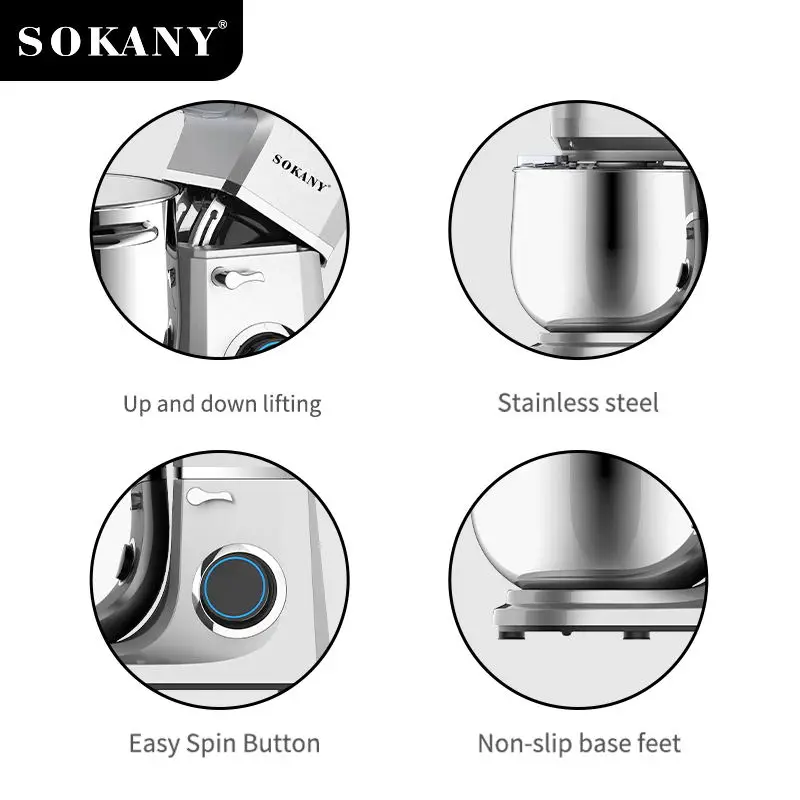 sokany 269 Dough kneading machine Food mixer mini stand mixer food processor