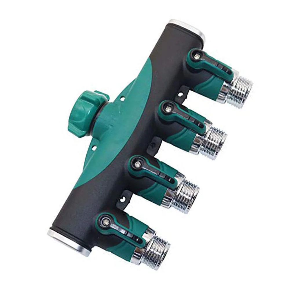 Efficient Garden Irrigation System Hose Management Tool Lawn Watering Divider Multi Hose Connector Quick Twist On Install