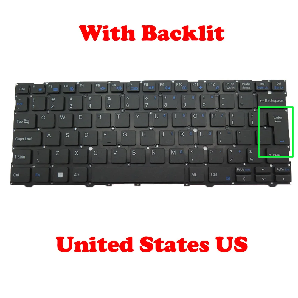 

US FR GR Backlit Keyboard For Gigabyte U4 (For Intel 11th Gen) U4 UD U4 UD-AX201NGW U4 UD-50AU823SO UD-70S1823SO English US UK