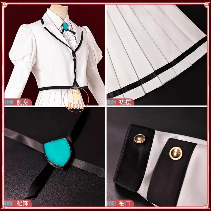 25cosotoha-黒銀コスプレ衣装ウィッグアニメロックは女性の謙虚さ-jk-スカートリリサ鈴乃宮ハロウィンパーティー女性ガール