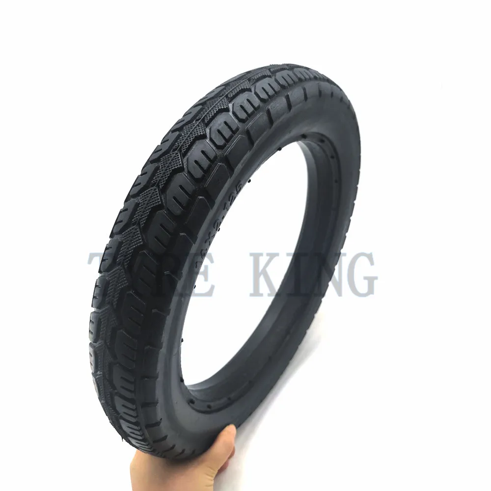 High Quality 14x2.125 Solid Tyre 14*2.125 Thickened Explosion-proof Tire for Folding Electric Bicycle E-bike Accessories