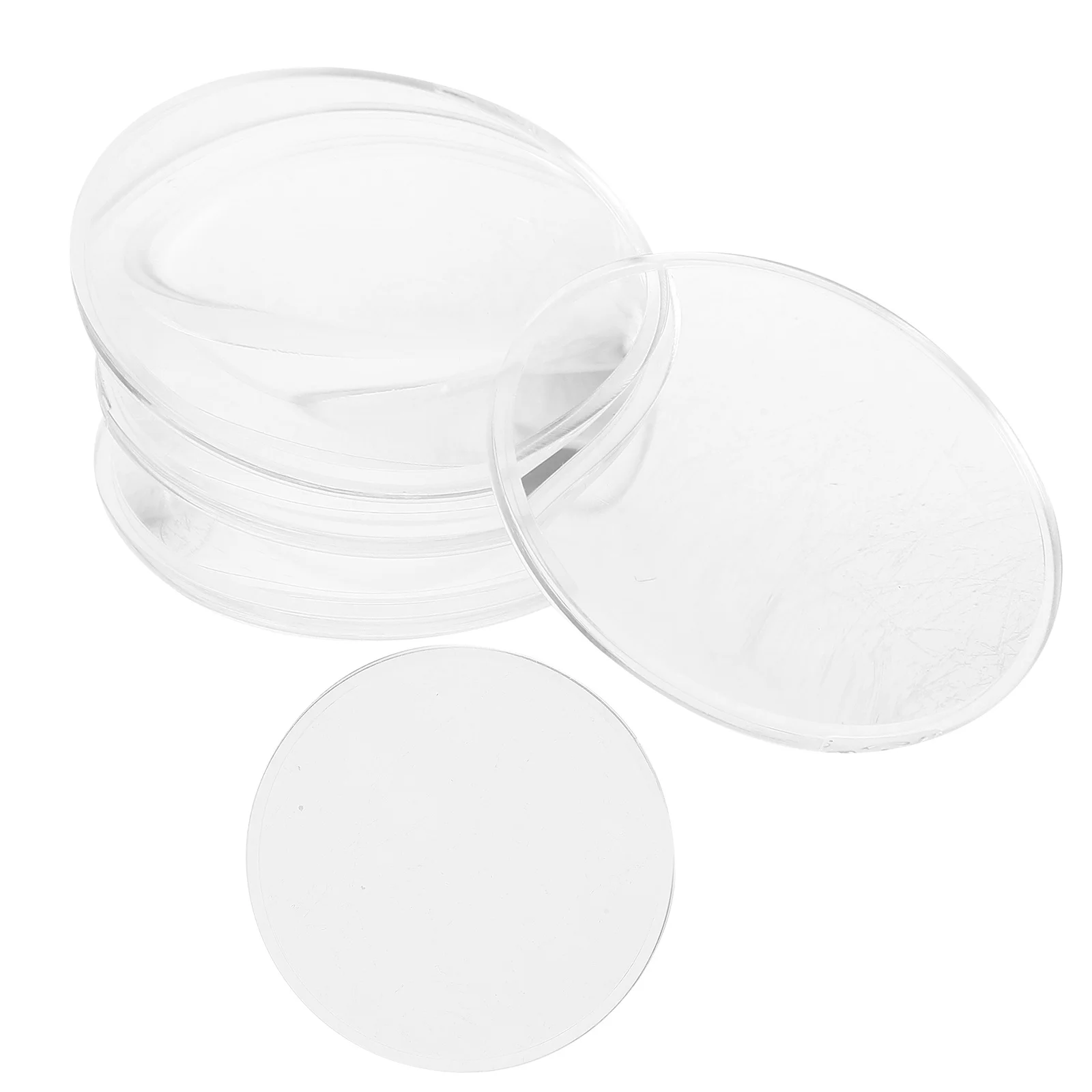 6Pcs Double Convex Lens Optical Teaching Materials Clear Physics Experiment Lenses Science Learning Tools for Classroom