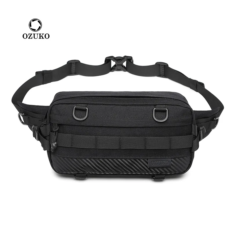 

OZUKO Man Crossbody Sling Bag Purse Sports Fanny Packs Mens Chest Bag Custom Messenger Tactical Side Cross Bag