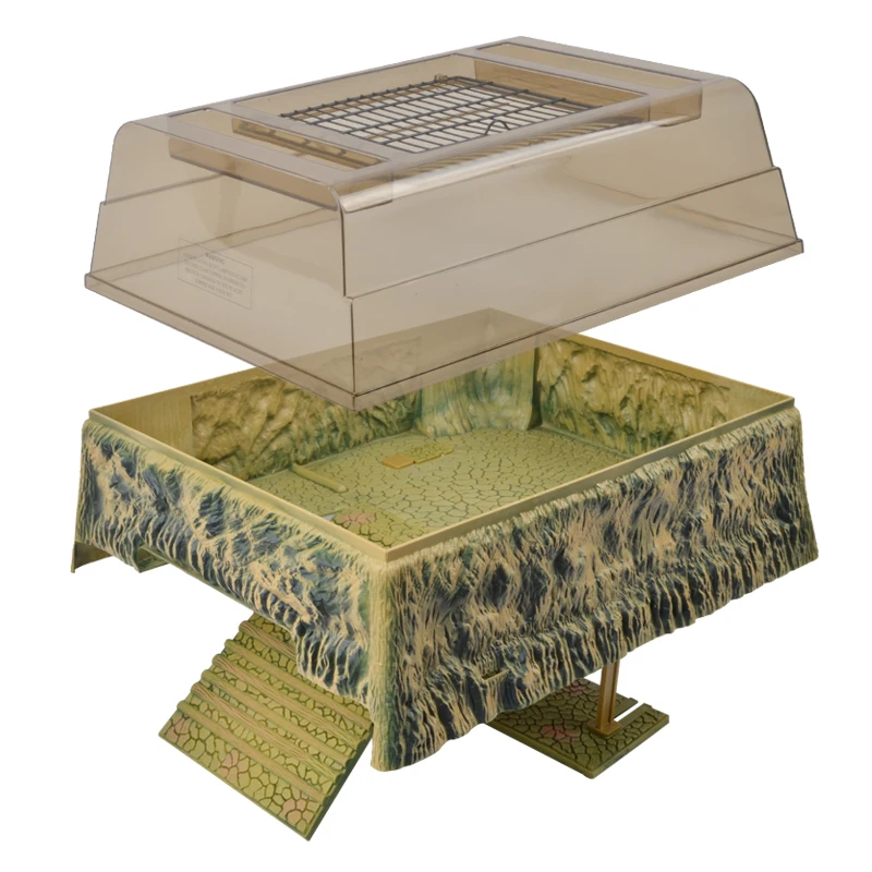 

Turtle tank, fish tank, high water level sun platform, deep water turtle platform floating island, stone sun back turtl