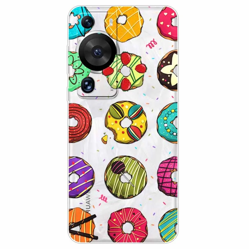 Silicone Clear Cover for Huawei P60 Pro Case Soft Thin Cute TPU Transparent Cases for Huawei P60 Cover P 60 P60Pro Bumper Dog