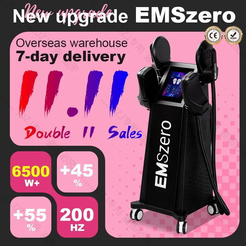 

Double 11 Sales Ultra EMS Body Sculpting Machine Upgrade EMSzero RF ABS Muscle Stimulator Professional Abdominal Muscle Building