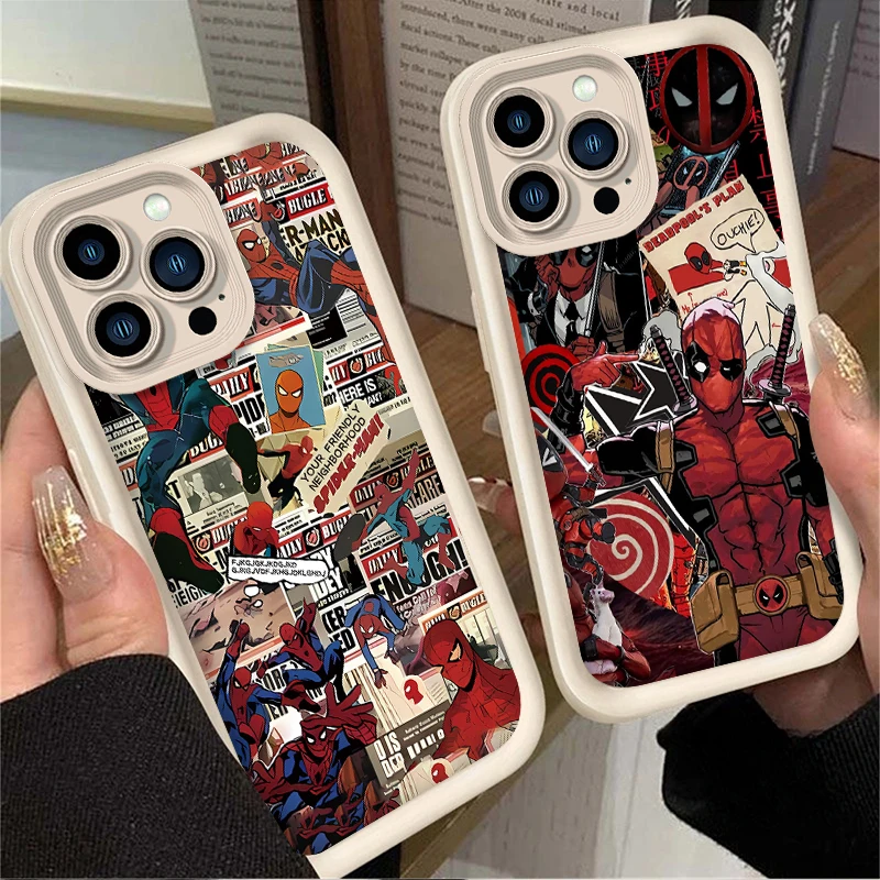 حافظة لهاتف آيفون 16 16E 15 14 13 12 11 Pro Max X XS X S Max XR SE 2020 SE4 7 8 غطاء مقاوم للصدمات