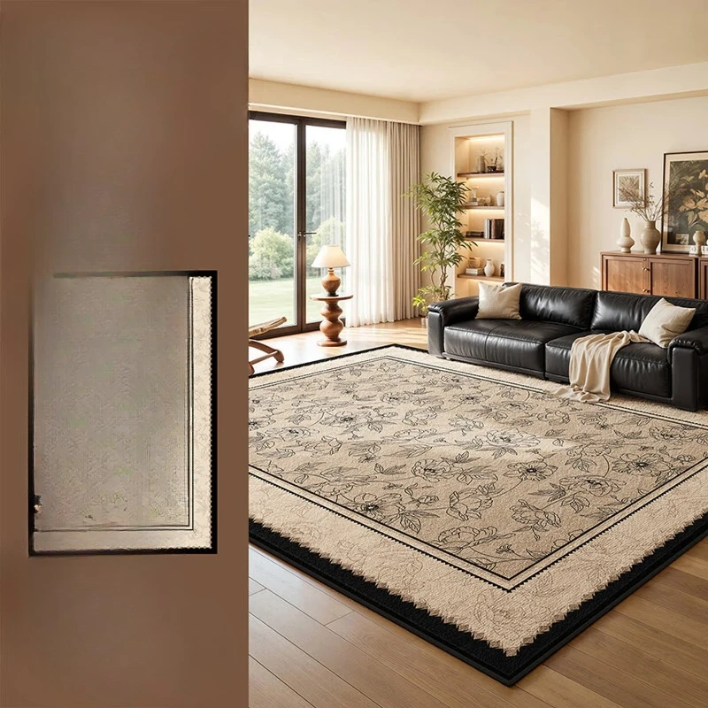 

French retro medium and ancient style leave-in, wipeable bedroom coffee table free of care