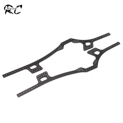 2Pcs Carbon Fiber LCG Chassis Frame Rails for 1/10 RC Car Crawler Axial SCX10 II 90046 RGT 86100 Lower Center of Gravity Upgrade