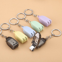 Folding Nail Clipper Keychain Mini Portable Nail Clipper Car Keychains Gift