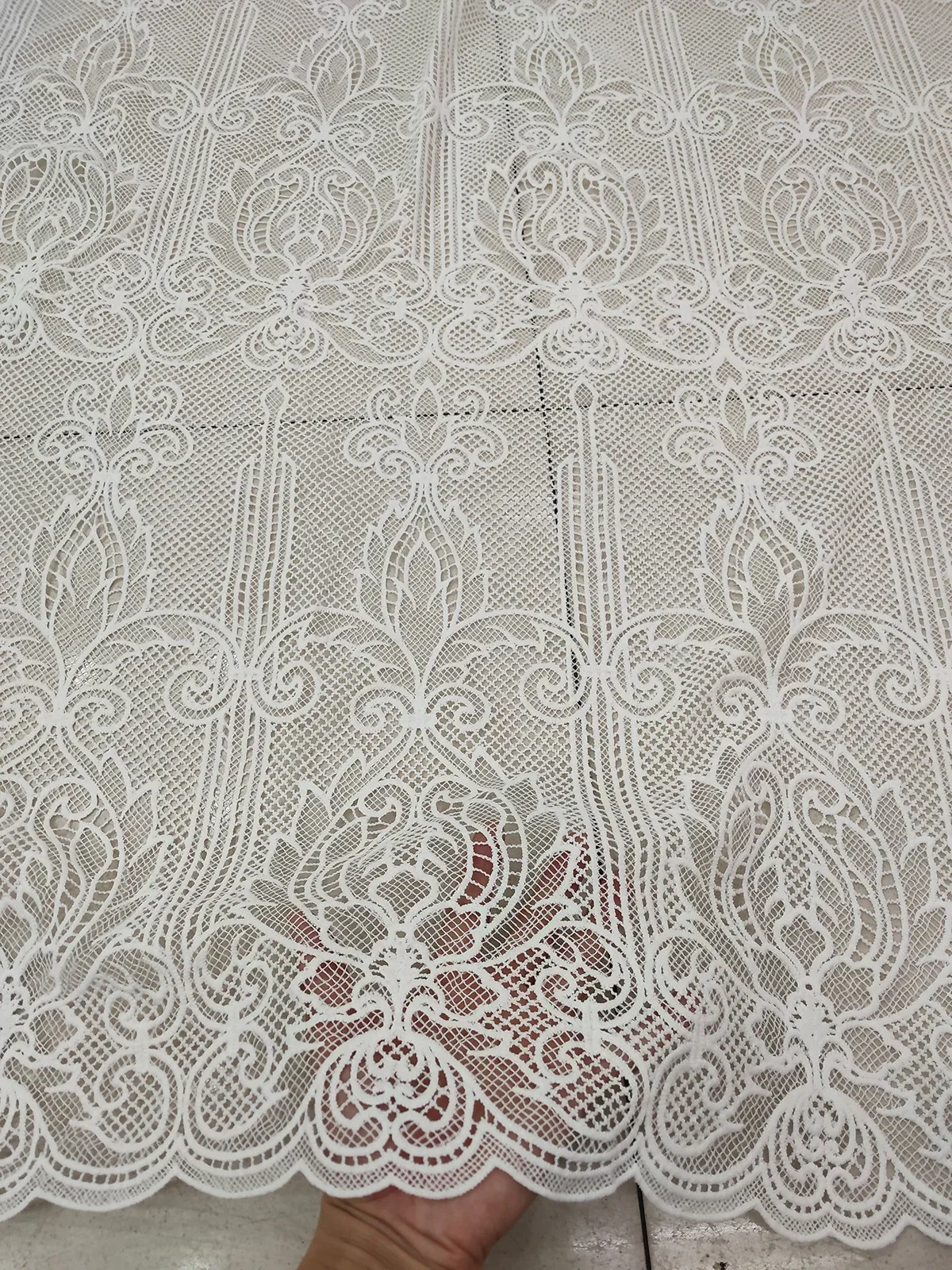 High Quality African Lace Fabric 2023 White French Net Lace Fabric Tulle Embroidered Nigerian Lace Fabric For Party Sew PJFT2317