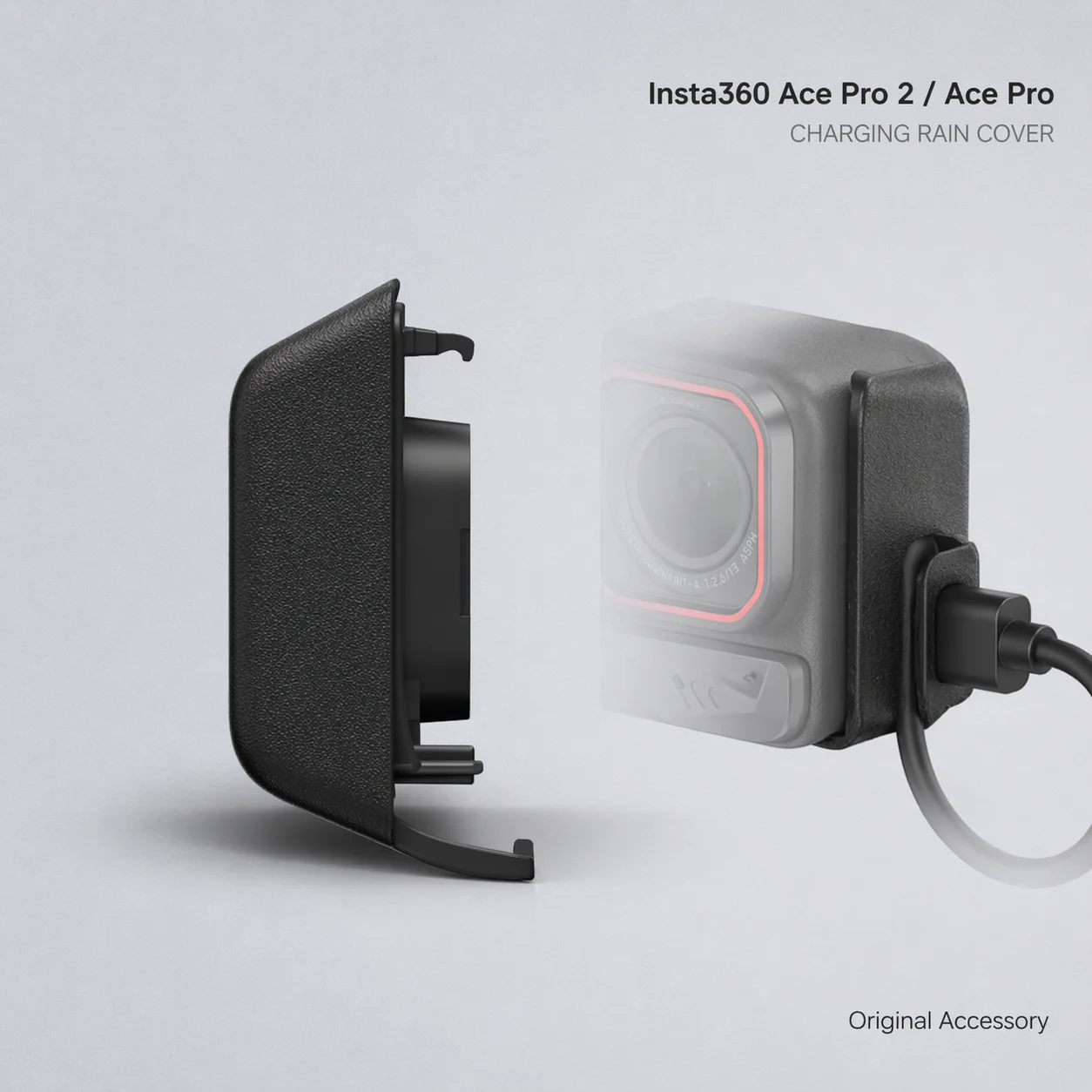 

Защитная крышка от дождя для зарядного порта Insta360 Ace Pro 2 / Ace Pro с кабелем 1,5 м, защитная дверца IPX4 для зарядки во время записи