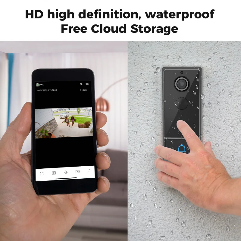 Tuya Draadloze WIFI Slimme Deurbel Video-intercom met Camera voor Home Security PIR Bewegingsdetectie Nachtzicht Intercom Deurbel